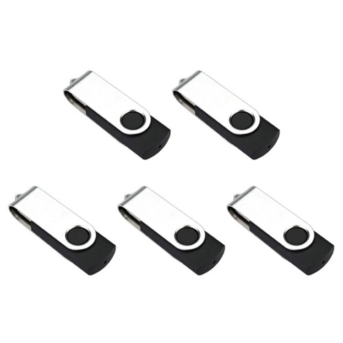 5X 128MB USB 2.0 Flash Drive Memory Stick Data Thumb Storage U Disk Device Color:Black