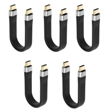 5X 4K USB-C 3.1 Gen 2-Kabel 10G Emark Chip Short Type C USB-C Till USB-C Videosynkroniseringsladdarkabel PD 60W 4K-Video