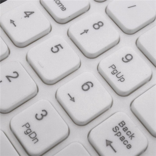 3X  USB Wired Numeric Keypad Numpad 18 Keys Digital Keyboard for Accounting Teller Laptop Windows Android (White) 2