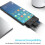 2X Type C  Card Reader  Card/SIM/ID/CAC Card  Card Reader Adapter for Android Phones PC Computer 1