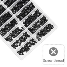 710St PC Screws Assorted Set M2 M3 M2.5 Computer Screws HDD M.2 SSD Screws för Universal Laptop PC Datorreparation