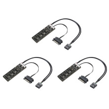 3X 9-Poliger USB-Header-Splitter mit -Stromkabel, Interne USB-Hub-Erweiterung, USB 2.0-Splitter-Anschluss für Motherboard