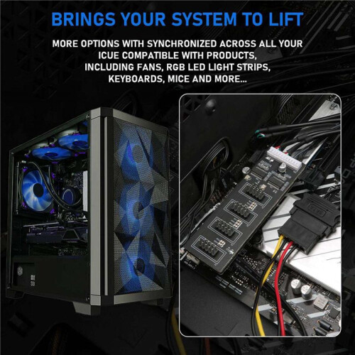 3X 9Pin USB Header Splitter with  Power Cable, Internal USB Hub Extension USB 2.0 Splitter Connector for Motherboard 2