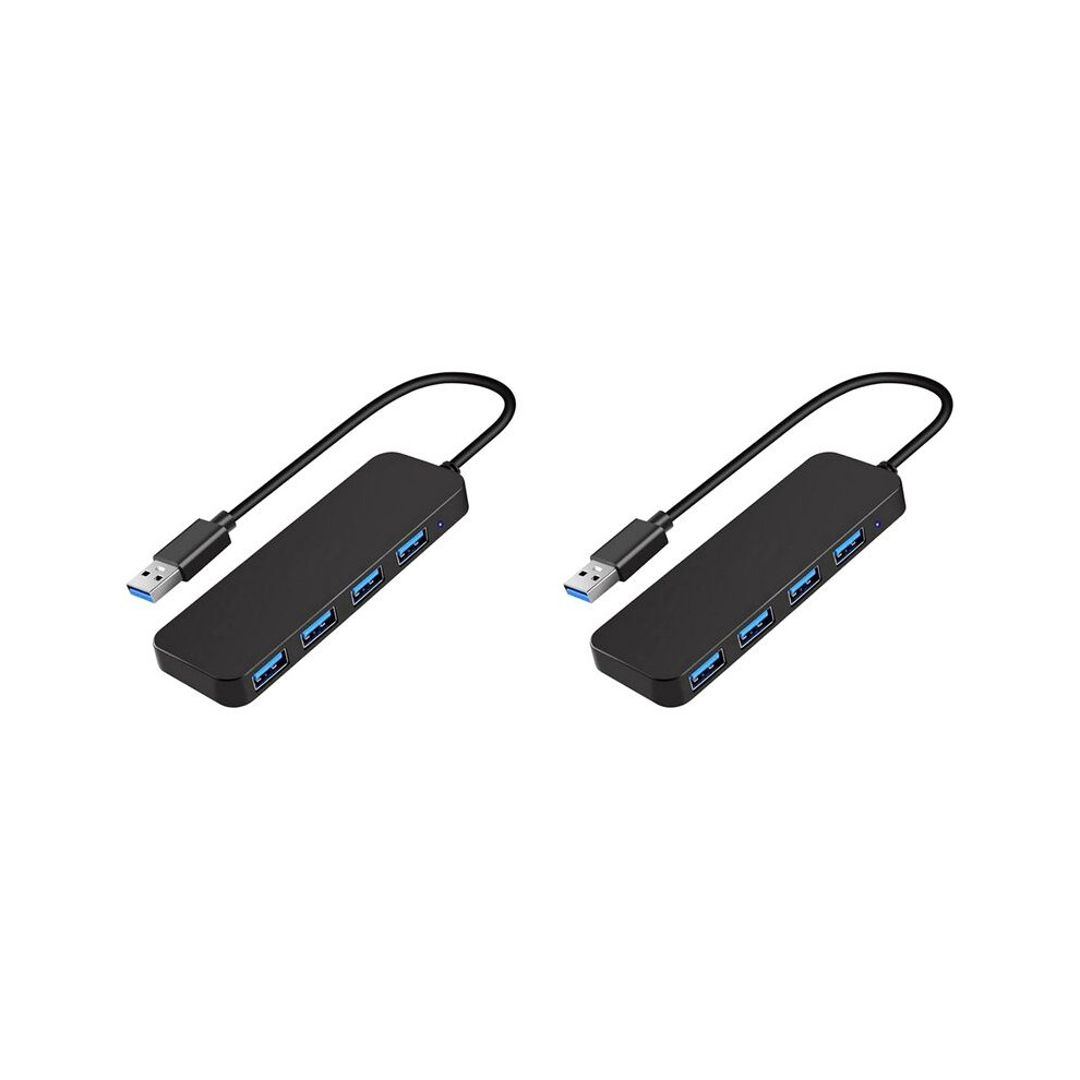 2X 4 Usb Hub, Usb 3.0 Hub Usb Splitter Usb Expander For Laptop, Flash Drive, Hdd, Console, Printer, Camera 6033737932997