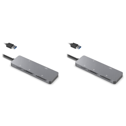 2X USB 3.0 Multifunction Card Reader CFast/CF/XD//TF Card Reader 5 in 1 USB Card Reader 5Gbps for PC Laptop