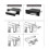 4X Gabinete de Backplane de Disco RíGido  III Interno de 5,25 Polegadas Sem Bandeja Interna Rack de Troca A Quente para HDD de 2,5/3,5 Polegadas 6
