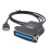 New Parallel Port DB36 LPT Printer USB Express Card Converter Adapter Black 1