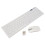 Wireless Slim White Keyboard + Wireless Optical Mouse Set for PC and Laptop 1