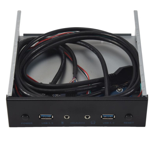 Usb 3.0 2 Port Optical Drive Front Panel Expansion Adapter Usb 3.0 Hub +Hd Audio+Power  Button