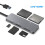 2X USB 3.0 Multifunction Card Reader CFast/CF/XD//TF Card Reader 5 in 1 USB Card Reader 5Gbps for PC Laptop 2