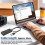 3 Porte USB 2.0 Hub External 7.1Ch Scheda audio Auricolare Microfono Adattatore per PC nero 3