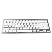 Russische Tastatur UltradüNne Drahtlose -Tastatur, für IOS Android Windows Tablet / Laptop -Weiß