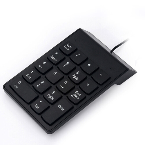 Wired Numeric Keyboard Keypad Number 18 Keys USB Cable for Laptop Work From Home 2