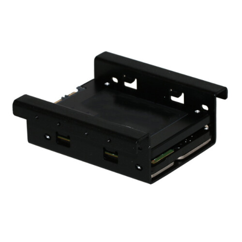Suporte Adaptador de Montagem Interna de 2 Baias de 3,5 Polegadas para 2,5 Polegadas para Disco Rígido, Suporte Móvel de Alumínio 2