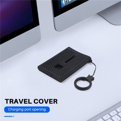Storage Travel Case Silicone Protective Cover for  T7 Press Portable SSD External Solid State Drives