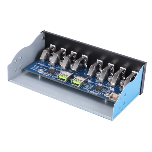 19 Pin To 8 Port USB 3.0 Hub 5.25 Inch CD-Rom Drive Bay CD Rom Front Panel for Computer Case 1