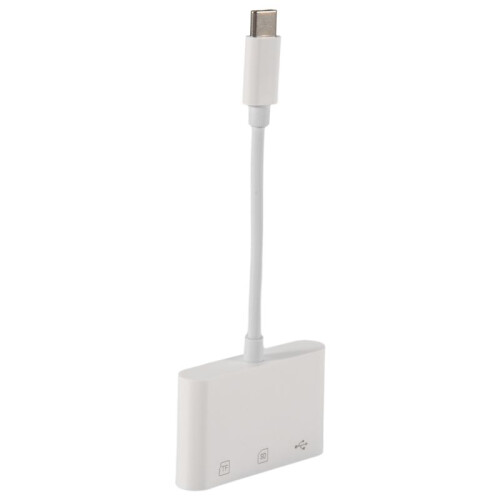 3 in 1 Type C to USB  TF Memory Card Reader OTG HUB USB C Micro- Card Reader Adapter for  Pro