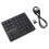 2.4G Wireless Numeric Keypad, Rechargeable Number Pad Keyboard with 35 Keys for PC/Laptop// 6