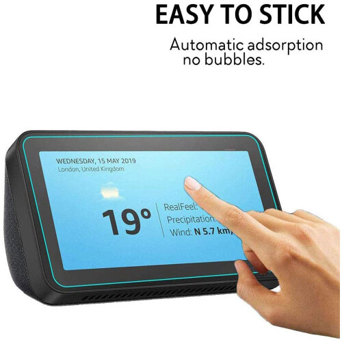 Glass Screen Protector for Echo Show 5 Tempered Glass Clear Scratch Screen Protector Film