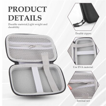 BOONA BoîTe de Rangement Portable Sac de Rangement éTanche pour Disque Dur Mobile 2,5 Pouces Alimentation Lecteur USB DonnéEs Dable Casque Noir