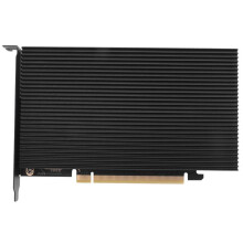 M.2 NVME to PCIe 4.0 X16 Adapter Card, Supports 4 NVMe M.2 2280, Supports Bifurcation