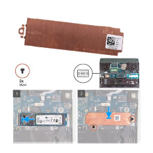 M.2 2280 SSD Heat Sink for Laptop G15 5510 5511 5515 M.2 Interface SSD Hard Drive Heat Sink