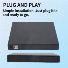 12.7mm External DVD Enclosure USB 2.0 External DVD/CD-ROM Case for Laptop Desktop PC Optical Disk Drive to