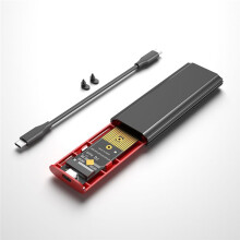 M2 SSD NVME Enclosure M.2 to USB 3.1 SSD Box Case for M.2 PCIe NVMe M Key 2230/2242/2260/2280 Tool Free Adapter, Black