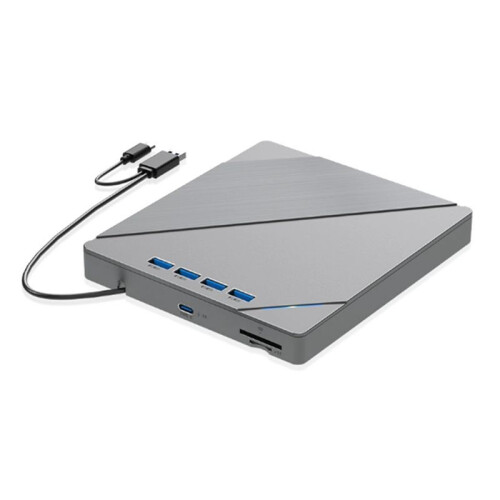 7 in 1 External Blu Ray CD/DVD Drive for Laptop,Slots USB 3.0 Portable CD/DVD Disk Drive Player Burner Reader Writer 2