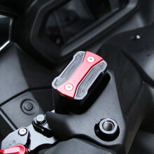 Aluminiumlegierung Motorrad-Bremsflüssigkeitsbehälterdeckel für XMAX 125-300 2017-2023 - Rot
