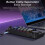 Hot Swap  Wireless Mechanical Keyboard with Volume Scroll RGB Backlit Wired Keyboard Programmer Gaming Keypad,A 5