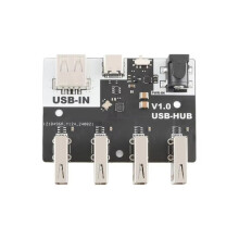 USB-Connector XL-USB USBHUB USB2.0 HUB Hub 4-Poorts Controller USB 2.0-Uitbreidingsmodule 40 MB/S CH334-Chip