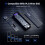 2280 M.2 NVMe SSD Enclosure Cyber Design Explorer Edition with LCD Display Max 10GBps Type-C Silver 4