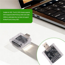 M2 NGFF SSD Case M.2 to USB 3.0 Gen1 5Gbps High-Speed SSD Enclosure for M.2 NGFF SSD 2230 2242 2260 2280 SSD