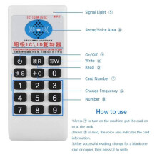 RFID NFC IC Card Reader & Writer+5XUID/T5577Keychain 125Khz-13.56MHZ Duplicator RFID Card Reader IC ID Duplicator