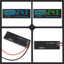 18650 Li-Ion Lipo Lithium Test 7-55V Acid Battery Level Indicator Tester LEDDisplay Meter Module Capacity VoltageMeter,B