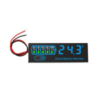 18650 Li-Ion Lipo Lithium Test 7-55V Wskaźnik Poziomu Akumulatora Kwasowego Moduł Wyświetlacza LED Pojemność Napięcie Miernik, D