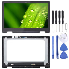 FHD 1920 X 1080 40 Pin P58F001 LCD-Scherm voor Inspiron 15 5568 5578 Digitizer Volledige Assemblage met Frame Zwart