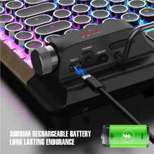 Retro Typewriter Keyboard, Vintage 5.0 Multi Devices Connection Typewriter Mechanical Keyboard for PC/Laptop