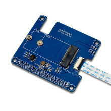 Carte D'Extension SSD PCIE M.2 pour Raspberry Pi 5 Prenant en Charge le Module Hailo8L pour SSD NVME 2230/2242