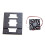 4x3.5 HDD Bracket for PC Case Mechanical Hard Disk Holder with Fan Cooling Stackable Expansion Fits 4 HDDs A 1