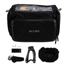 Wild Gs6 Fahrradtasche, Eva, Hartschale, Wasserdicht, Touchscreen, Hohe Kapazität, Vorderrohrrahmen, Mountainbike-Zubehör