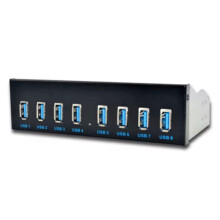 8 Port USB Hub USB3 5.25 USB 3.0 Front Panel Splitters USB 3.0 Hub for PC USB-HUB Multiple USB3.0 HUB Splitter Hubs