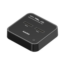 MAIWO Dual-Bay M.2 NVMe/AHCI SSD Enclosure, USB 3.0 Type-C, 20 Gbps Gen2X Hard Disk Dock Station con Funzione di Clonazione SPINA USA