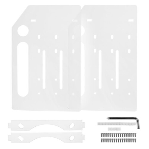 3.5 Inch Desktop Hard Disk Rack Transparent Acrylic Mechanical Hard Disk Cage External Hard Disk Storage Box 3 Layer