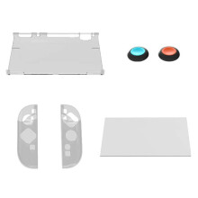 For 2 Detachable Protection Case with Screen Protector & Thumb Grip Caps Controller Case for 2