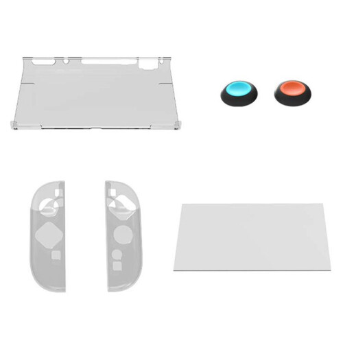 For  2 Detachable Protection Case with Screen Protector & Thumb Grip Caps Controller Case for   2 1