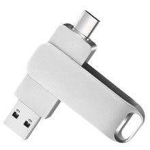 Pen Drive de Metal TIPO-C 128 GB À Prova D'Água USB Flash Drives 128 GB Memory Stick Presente Empresarial U Disk