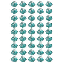 45PCS Creamy Cyan 5 Pins Voiced Segment Shaft 507gf Compatible with MX Mechanical Keyboard for Gamer PC