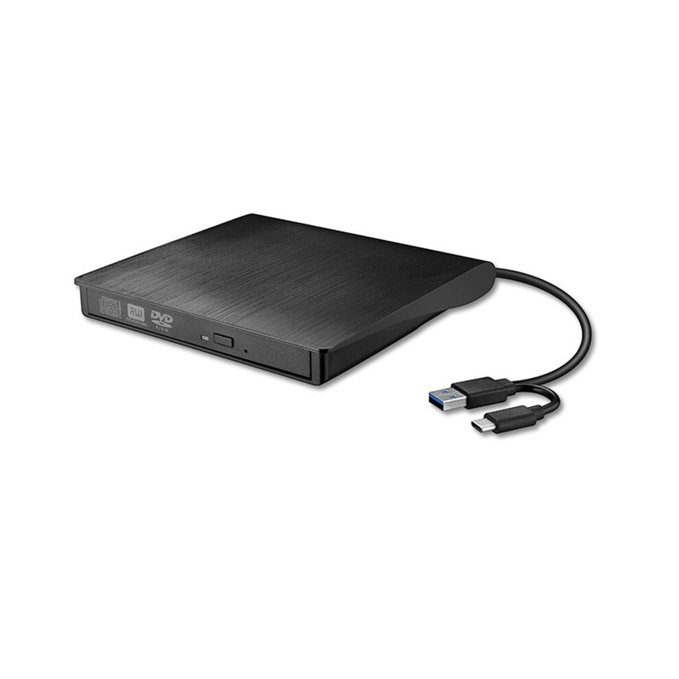 Usb 3.0 External Dvd Cd-Rom Rw Drive Enclosure 5Gbps High-Speed 12.7Mm Optical Drive Case For Laptop Desktop Black 4714231615327